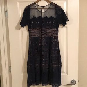 Navy Cocktail Dress. Lightly worn
